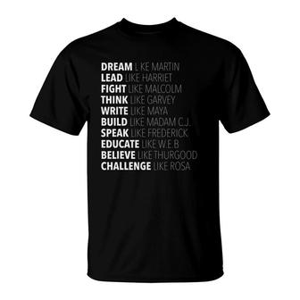 Black History Month Bhm African American T-Shirt | Mazezy