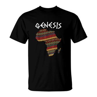 Black History Month Genesis Proud Africa African American T-Shirt | Mazezy