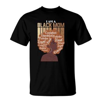 Black Mom Afro Words Art Mother S Day T-shirt - Thegiftio UK