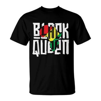 Black Queen History Month Africa T-Shirt | Mazezy