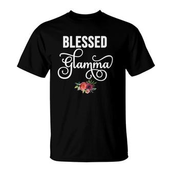 Blessed Glamma New Glamorous Grandmother Gift T-Shirt | Mazezy