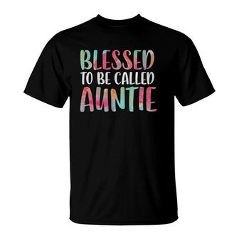 Blessed To Be Called Auntie Mother's Day T-Shirt | Mazezy