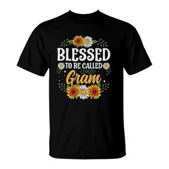Blessed To Be Called Gram Mothers Day T-Shirt | Mazezy
