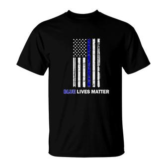 Blue Lives Matter T-Shirt | Mazezy