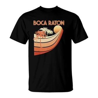 Boca Raton Retro Graphics 80S Style Fashion Apparel Tank Top T-Shirt | Mazezy