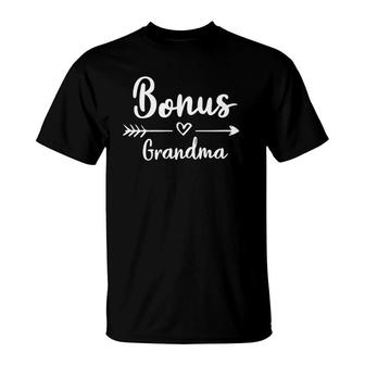 Bonus Grandma Funny Mother's Day Step Grandma Gift T-Shirt | Mazezy
