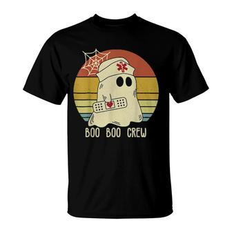 Boo Boo Crew Nurse Ghost Halloween Nurse T-Shirt | Mazezy