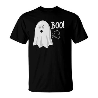 Boo I Fart Easily - Scary Funny Halloween Boo Ghost Farting T-Shirt | Mazezy