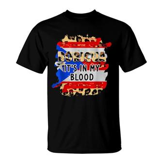 Boricua It's In My Blood Boricua T-Shirt | Mazezy