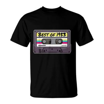 Born 1953 Birthday Cassette I Best Of 1953 Bday T-Shirt | Mazezy