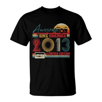 Born November 2013 Awesome Since November 2013 8 Year Old T-Shirt | Mazezy AU