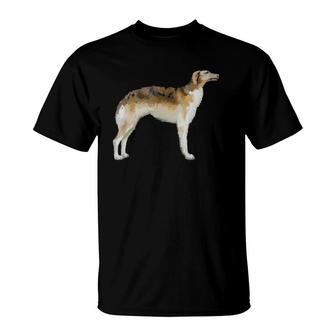 Borzoi Dog Tee Tees T-Shirt | Mazezy