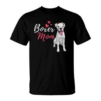 Boxer Mom - Cute German Boxer Lover Dog Owner T-Shirt | Mazezy
