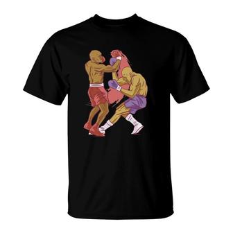 Boxers Fighting Match Boxing Lover T-Shirt | Mazezy