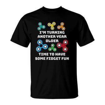 Boy's Fidget Spinner Birthday Party T-Shirt | Mazezy