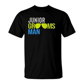 Boys Jr Junior Groomsman T-Shirt | Mazezy