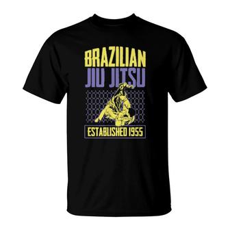Brazilian Jiu Jitsu Established 1955 Bjj Master Training T-Shirt | Mazezy AU