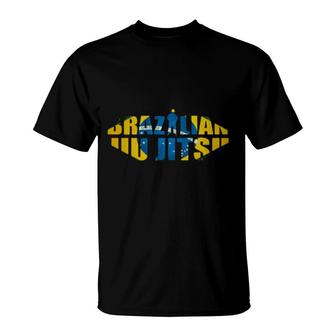 Brazilian Jiu Jitsu Flag T-Shirt | Mazezy