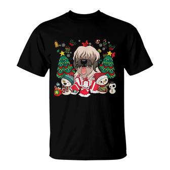 Briard Christmas Dog T-Shirt | Mazezy