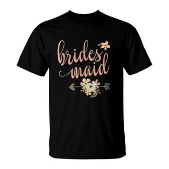 Bridesmaid Wedding Party T-Shirt | Mazezy
