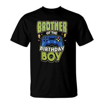 Brother Of The Birthday Boy Matching Video Gamer T-Shirt | Mazezy