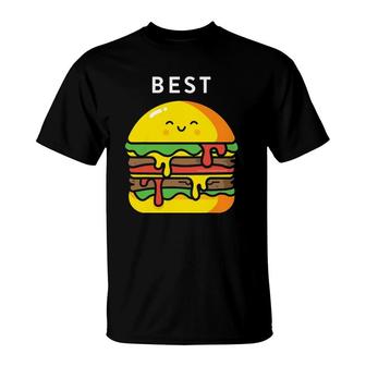 Burger Fries Best Friend S Matching Bff Outfits Tees T-Shirt | Mazezy