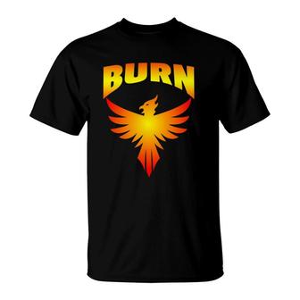 Burn Phoenix Firebird T-Shirt | Mazezy
