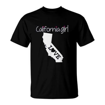 California Girl I Love California Home Tee Cute Cali T-Shirt | Mazezy