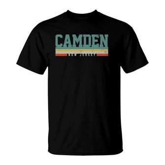 Camden New Jersey Retro Vintage Gift T-Shirt | Mazezy