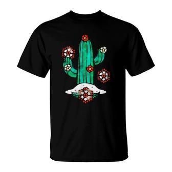 Camping Cactus Outdoor T-Shirt | Mazezy