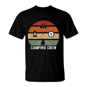 Camping Crew Outdoor Hiking Camping T-Shirt | Mazezy
