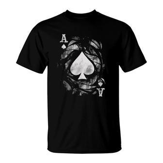 Card Ace Spades Play Playing T-Shirt | Mazezy