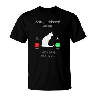 Cat Kitten Kitty Funny Cats Mom Cat Lovers Dad T-Shirt | Mazezy
