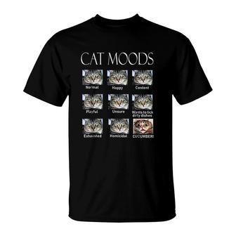 Cat Moods T-Shirt | Mazezy