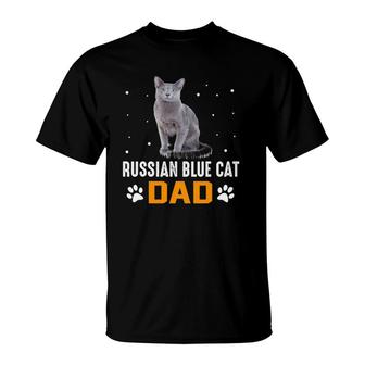 Cat - Russian Blue Cat Dad - Russian Blue Cat T-Shirt | Mazezy