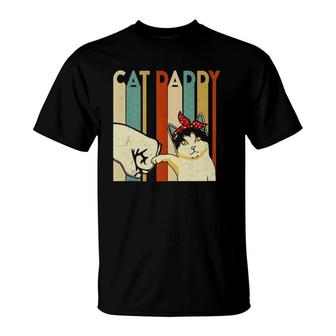 Cats 365 Cat Daddy Men Gift Retro Funny Cats T-Shirt | Mazezy