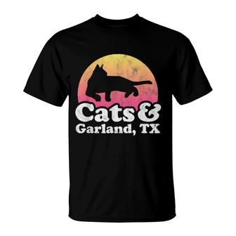 Cats And Garland, Tx's Or's Cat And Texas T-Shirt | Mazezy
