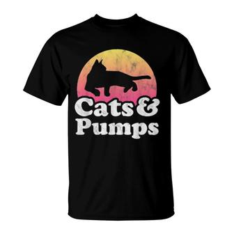 Cats And Pumps's Or's Cat And Pump Shoes T-Shirt | Mazezy CA