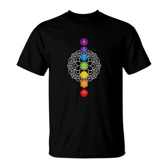 Chakras Mandala The Seven Chakras T-Shirt | Mazezy