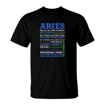 Characteristics Of Aries T-Shirt | Mazezy