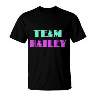 Cheer For Hailey Support Be On Team Hailey 90S Style T-Shirt | Mazezy