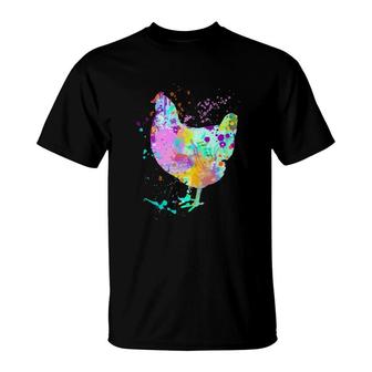 Chicken Farm Animal Art Gift For Mom Pet Owner Love Chickens T-Shirt | Mazezy