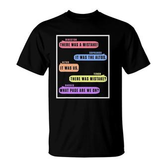 Choir Orchestra Band Dialog Chat Director Altos Tenor Gift T-Shirt | Mazezy