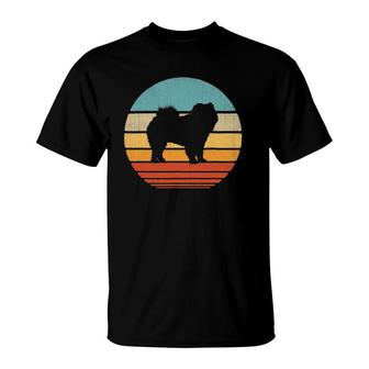 Chow Chow Retro Vintage 60S 70S Sunset Dog Lovers Men Women T-Shirt | Mazezy