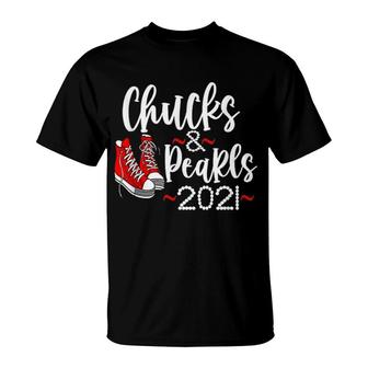 Chucks And Pearls 2021 Cute T-Shirt | Mazezy