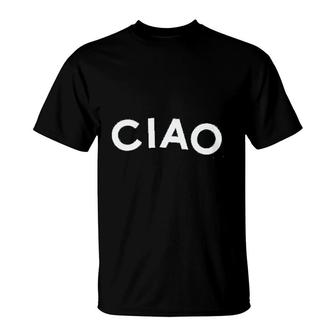 Ciao Graphic Goodbye T-Shirt | Mazezy