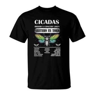 Cicadas Brood X Concert 2021 Eastern Us Summer Tour Unisex T-Shirt | Mazezy UK