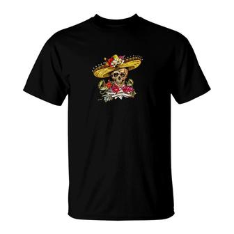 Cinco De Mayo Skull T-Shirt | Mazezy