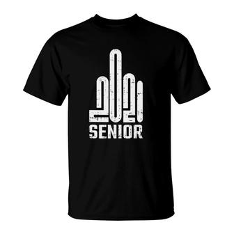 Class Of 2021 Senior High School College Graduation Gifts T-Shirt | Mazezy