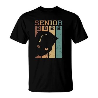 Class Of 2022 Senior Cat Funny Graduation Seniors T-Shirt | Mazezy